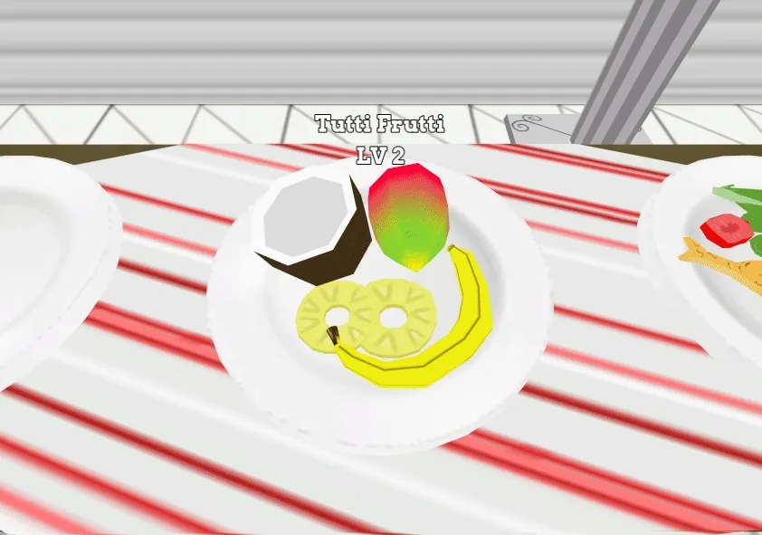 A sample of dishes in-game with the new updates